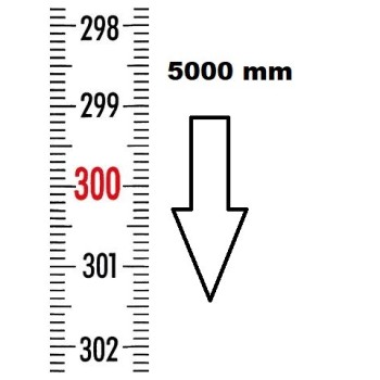 REGLET GRADUE VERTICAL ZÉRO EN HAUT LONGUEUR 5000 MMREF : RGVR1-00H050 BLET RGVR1-00H050 : Instruments de Mesure et Contrôle - D