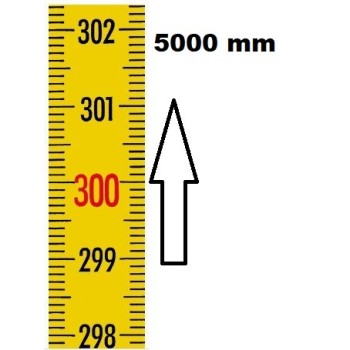 REGLET GRADUE VERTICAL ZÉRO EN BAS LONGUEUR 5000 MM REVETEMENT NYLONREF : RGVR1-00B05N BLET RGVR1-00B05N : Instruments de Mesure