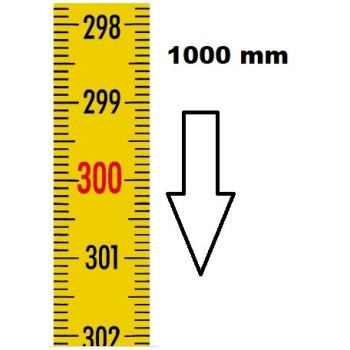REGLET GRADUE VERTICAL ZÉRO EN HAUT LONGUEUR 1000 MM REVETEMENT NYLONREF : RGVR1-00H01N BLET RGVR1-00H01N : Instruments de Mesur