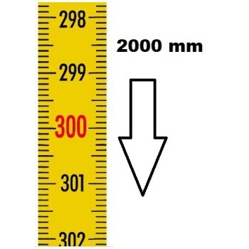 REGLET GRADUE VERTICAL ZÉRO EN HAUT LONGUEUR 2000 MM REVETEMENT NYLONREF : RGVR1-00H02N BLET RGVR1-00H02N : Instruments de Mesur