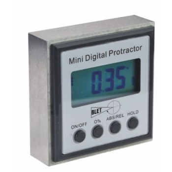 NIVEAU A BULLE ELECTRONIQUE BASE AIMANT PERMANENT INOX LECT 0,05° 54 X 54 X 20 MMREF : NIVXX-DM544I05 BLET NIVXX-DM544I05 : Inst