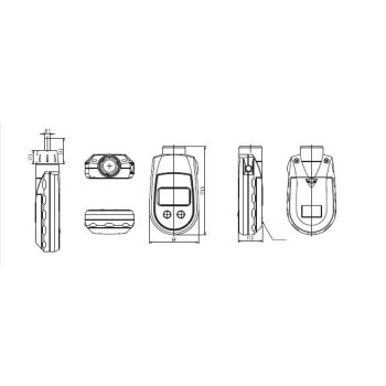 PORTABLE TACHOMETER WITH AND WITHOUT CONTACT BLET SMT 200CL/ORIGINAL PH-200LC