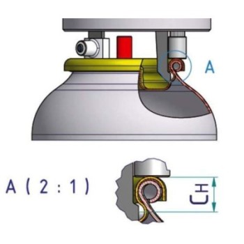Palpeur d'Aérosol avec Valve 5.6 mm Analogique Touche 0.02