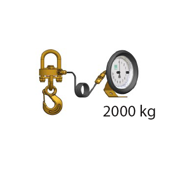 Crane scale with remote reading DYNT0 2000 kg ref : DYNT0-D0200-00 BLET DYNT0-D0200-00 : securemail.fr