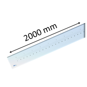 REGLE EN VERRE FLOTTE 2000MM