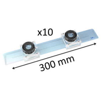 GLASS SCALE WITH ZOOM FOR PRINT SHOP X10 300MM