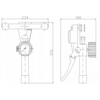 TENSIOMETRE UNIVERSEL POUR CABLES, BLET, 500kg, LECTURE 10 kg